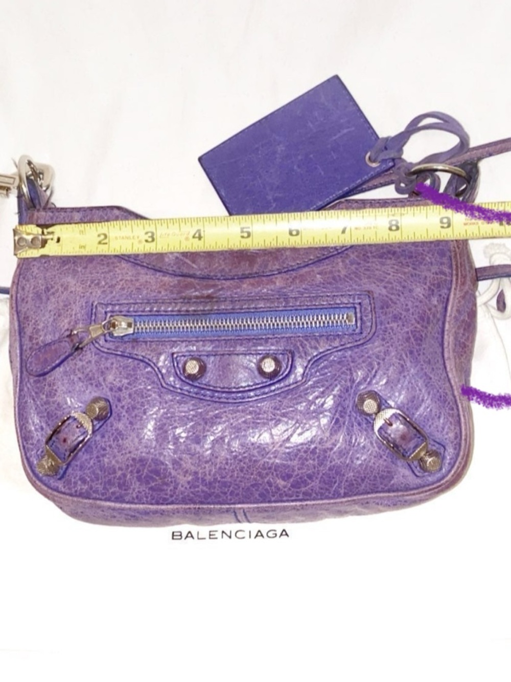 Balenciaga Motocross Classic Hip Crossbody - Purple- PreOwned - Picture 12 of 12